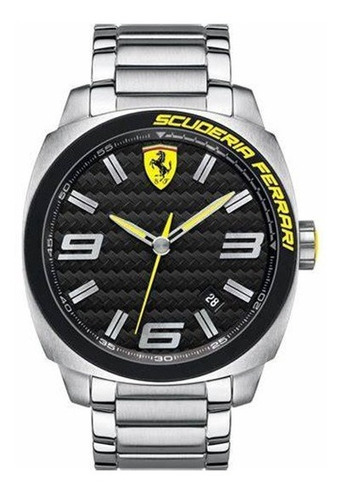 Reloj Hombre Ferrari Caucho Dia Del Padre 30% Off