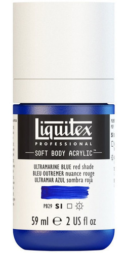 Tinta Acrílica Liquitex Soft Body 59ml S1 382 Ultramarine Bl