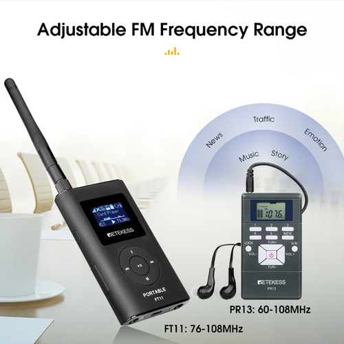 Transmisor Fm Retekess Ft11, Micrófonos, Transmisión De Micr