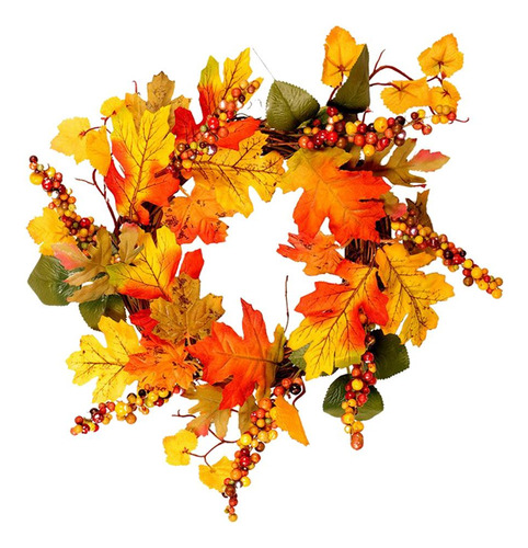 Guirnalda De De La Pared De La Hoja De Arce Wreath_40cm