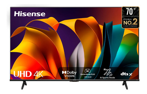 Televisor Hisense 70 Pulgadas 70a6n 70 Uhd 4k Smart Tv