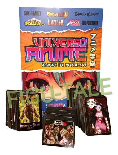 Álbum // Universo Anime + 30 Figuritas + 20 Cartas 