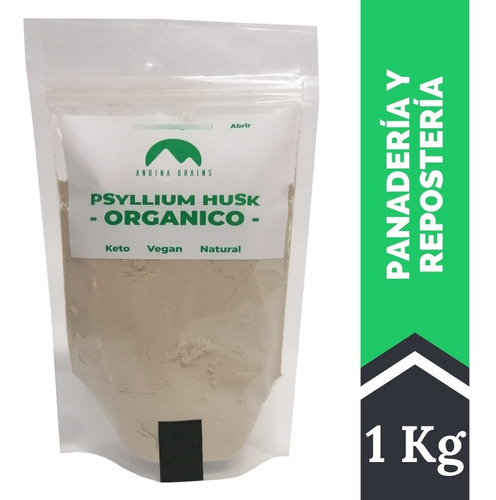 Psyllium Husk En Polvo 1 Kg Andina Grains