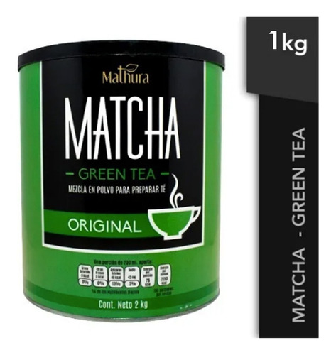 Bolsa De Te Matcha Green Tea De 1kg Marca Mathura 