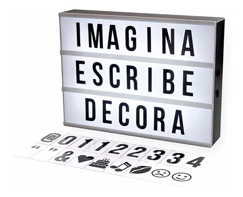 Cartel Luminoso Led Grande Con Letras Decorativo