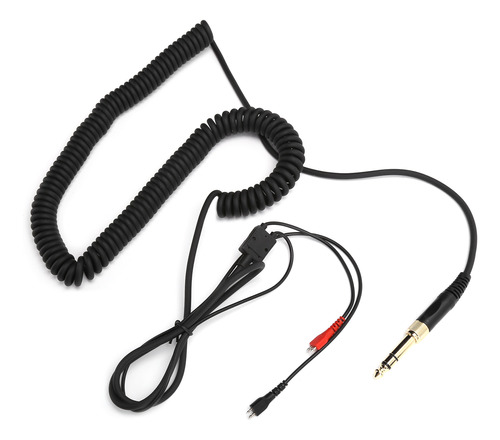 Cable De Audio En Espiral Para Auriculares Con Adaptador Par