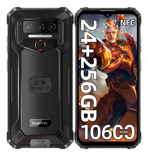 Oukitel Wp23 Plus Celular 24gb+256gb 10600mah 6.52 Pantalla 13mp Android 14 Doble Sim Nfc/gps