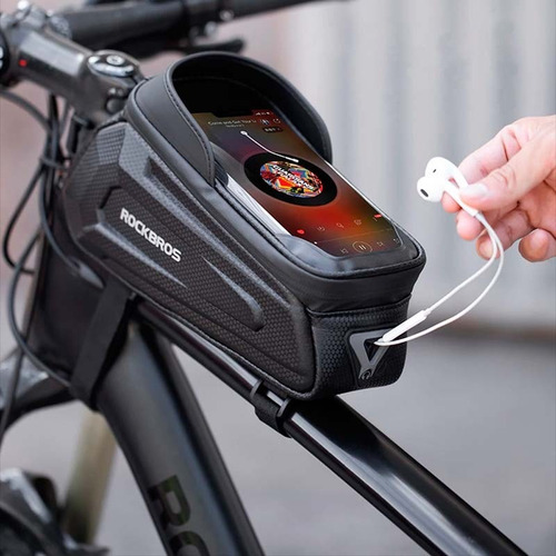 Imagen 6 de 10 de Bolso Para Bicicleta Rockbros Porta Celular Anti Agua