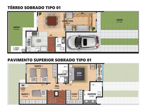 Imagem 13 de 13 de Sobrado Para Venda Em Curitiba, Hauer, 3 Dormitórios, 1 Suíte, 3 Banheiros, 2 Vagas - Ctb1553_1-2023200
