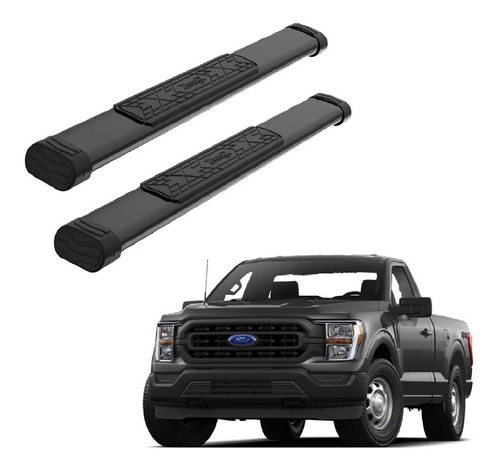 Estribos Bronx Ford Lobo F-150 Cab Sen 2015 - 2021 Negro