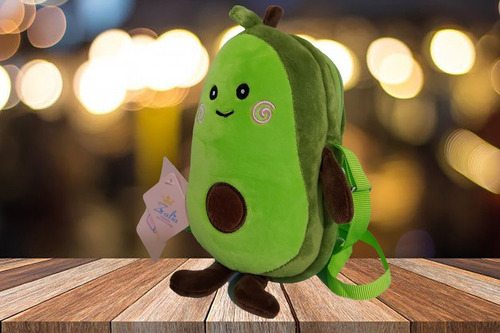 Imagen 5 de 8 de Bolsa Para Niña De Peluche En Forma De Aguacate.