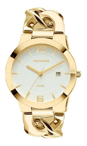 Relógio Technos Feminino Elegance Unique Dourado 2115ul/4b