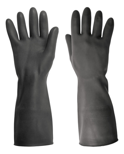 Guantes Para Manejo De Solventes, Negros