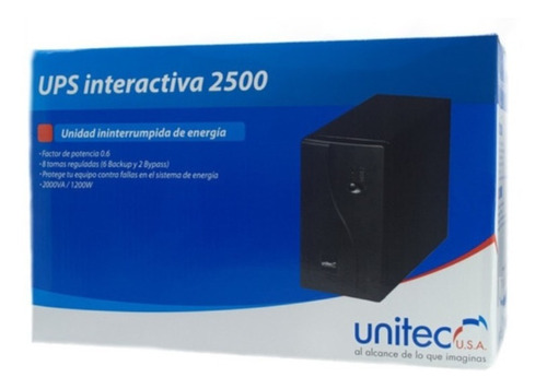 Ups Interactiva 2500 Led / 2000va Unitec