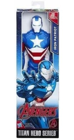 Novo Boneco Vingadores Iron Patriot Titan Hero 30 Cm Hasbro