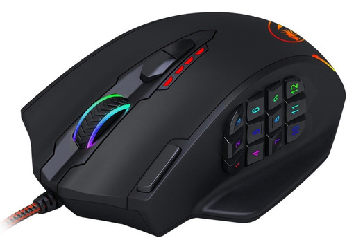 Mouse gamer de juego Redragon Impact M908 negro