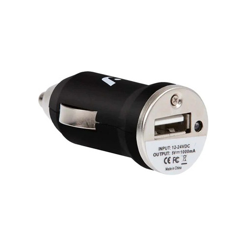 Cargador De Carro Usb 1 A Argom Tech Negro