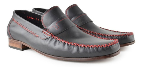 Imagen 3 de 3 de Mocasines Zapatos De Hombre De Cuero Vacuno Anton - Ferraro