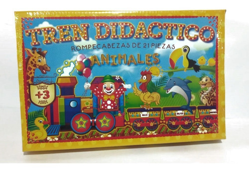 Tren Didactico Puzzle 21 Pz 5459 Animales Milouhobbies