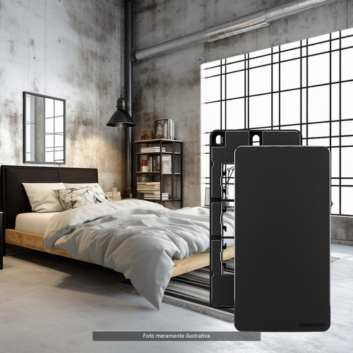 Placa Com Suporte P/ Condulete 1 Cego Sleek Preto Margirius
