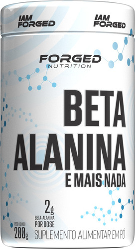 Beta Alanina 100% Pura 200g - Forged Nutrition Sabor Natural