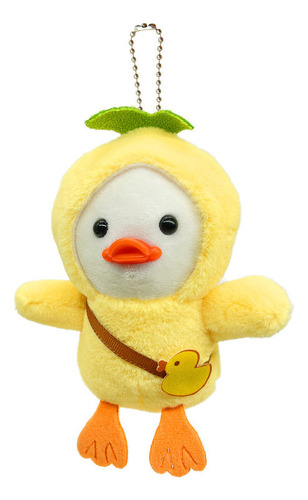 Colgante De Llavero De Pato De Peluche De Dibujos Animados