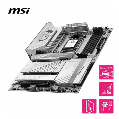 Placa-mãe Msi Mpg X870e Edge Ti Wifi, Atx - Suporta Am...