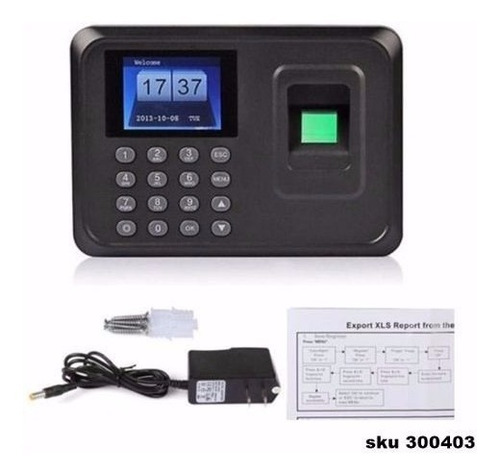 Reloj Biometrico Control Asistencia Con Huella Password W01