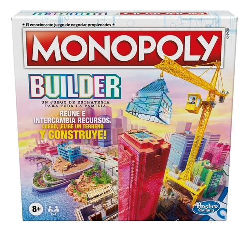 Juego De Mesa Hasbro Gaming Monopoly Builder +8 Años