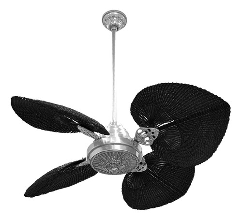 Ventilador De Techo Windlux Modelo Sheli C/ Palas De Rattan