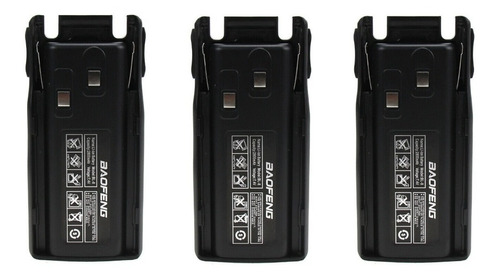 3 Bateria Pila 2800 Mah Para Radio Baofeng Uv-82