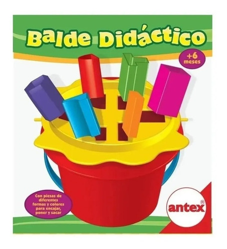 Balde Didactico Con Encastre De Formas - Ideal Bebe