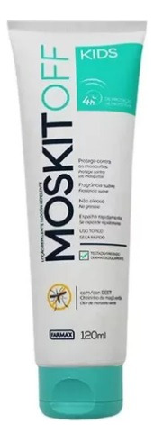 Repelente Moskit Off Farmax Loção Kids 120ml