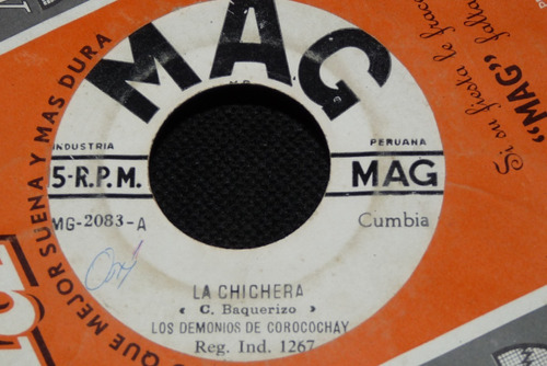 Jch- Los Demonios Del Corocochay La Chichera Cumbia 45 Rpm