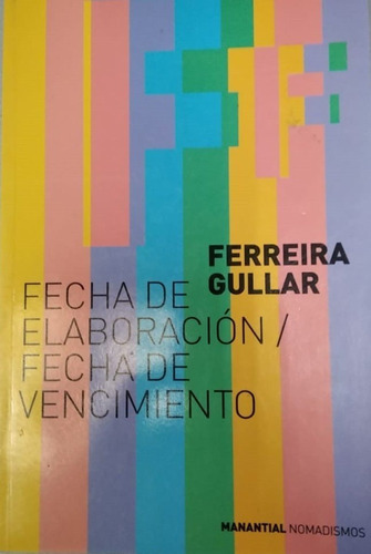 Libro Fecha De Elaboracion / Fecha De Vencimiento