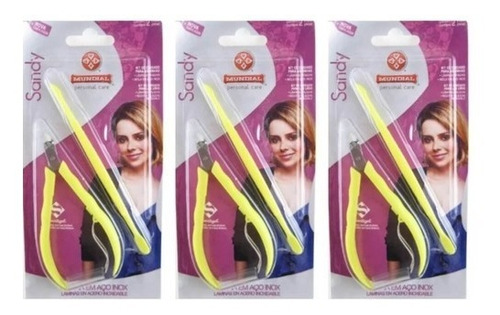 Imagem 2 de 3 de Kit De Alicate E Espatula Para Unhas Mundial