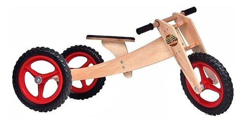 Bicicleta De Madeira Woodbike - 3 Estágios - Woodline - Verm