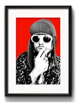 Comprar Cuadro Kurt Cobain Nirvana Rock Musica Brs2 Con Paspartú