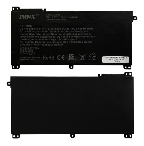 Batería Compatible Con Hp 14-cb174wm 14-cb172wm 14-cb012wm