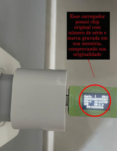 Carregador Apple 20w Turbo Usb-c + Cabo iPhone X 11 12 13 14