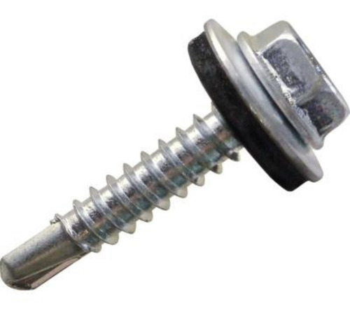 Tornillo Autoperforante C/golilla De 12 X 1  - 100 Unidades