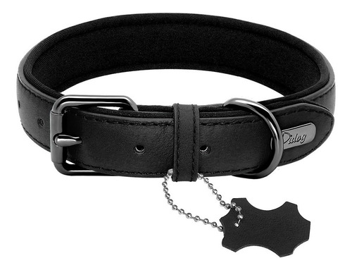 Collar De Cuero Acolchado Para Perros 