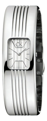 Relógio Calvin Klein - Fractal - K8124120 Cor da correia Prateado Cor do bisel Prateado Cor do fundo Branco
