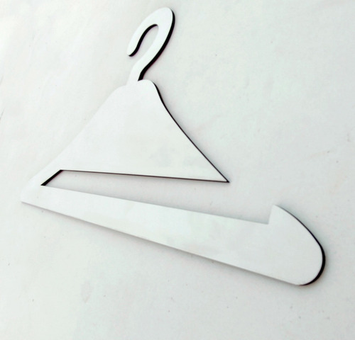 10 Cabides De Laços Mdf Branco - Oferta Exclusiva