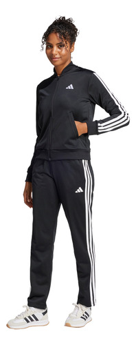 Conjunto adidas Casual Essentials Mujer Negro Jd5434