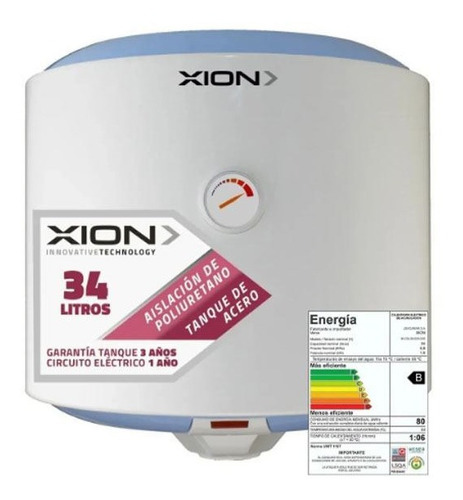 Termotanque Calefón Xion 34 Lts Acero Oferta Kirkor