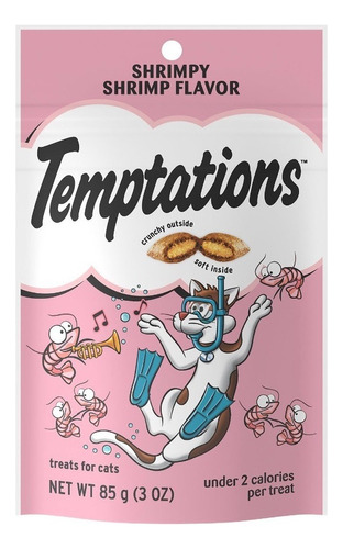 Snack Para Gato Whiskas Temptations Camaron 85 Gr