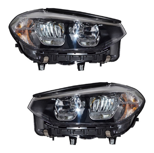 Par Faros Bmw X3 2018-2019-2020 C/motor Leds Ald