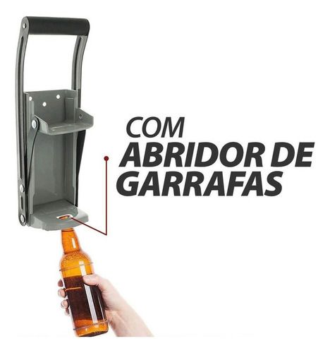 Amasadora Y Compactadora De Latas De 475 Ml Con Abrebotellas