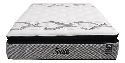 Colchón Sealy Cassat Para Cama Matrimonial Color Gris